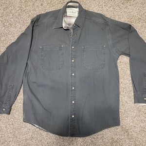 L.L. Bean Canvas Lined Shirt Jacket